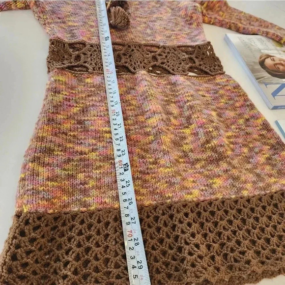 Handknit wool dress tunic - Picture 6 of 8